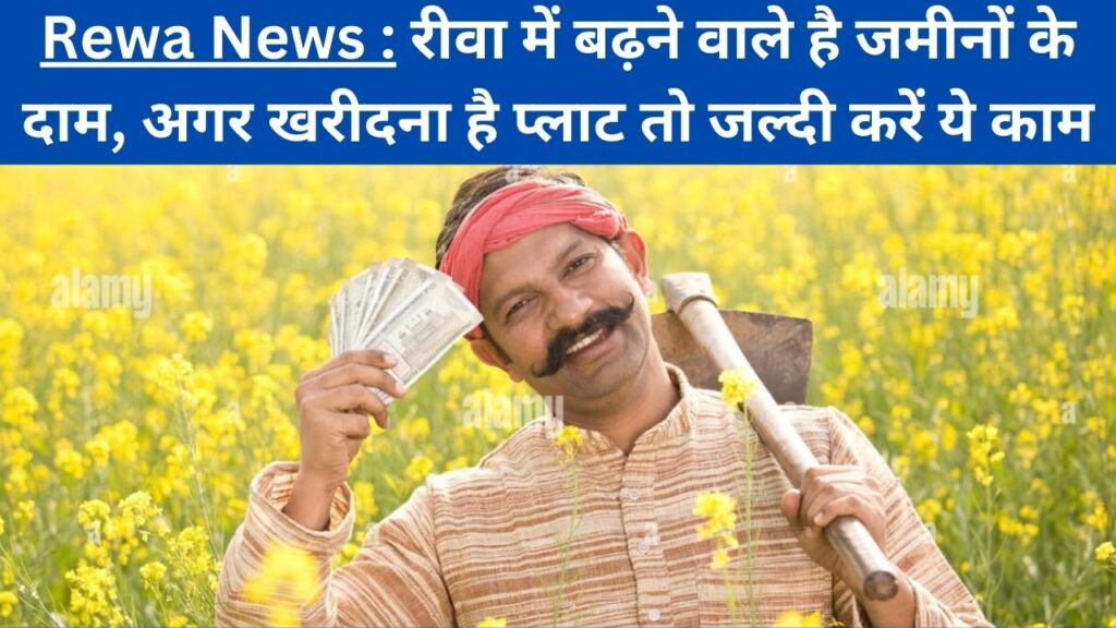 Rewa News : रीवा में बढ़ने वाले है जमीनों के दाम, अगर खरीदना है प्लाट तो जल्दी करें ये काम 