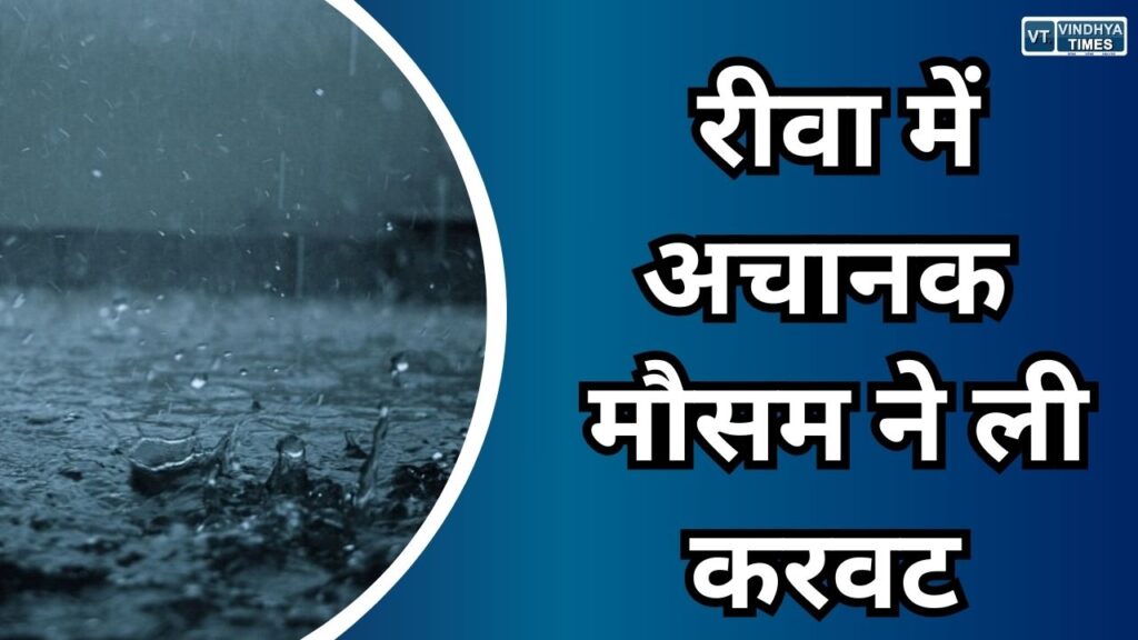 Rewa News : रीवा में अचानक से मौसम ने ली करवट, किसानो के लिए हो सकता है सुनहरा अवसर 