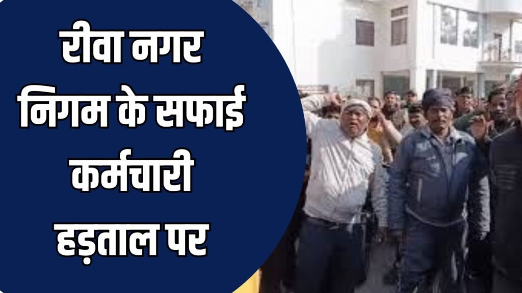 Rewa News: रीवा नगर निगम के सफाई कर्मचारी हड़ताल पर, मांगों को लेकर निगम कार्यालय का घेराव