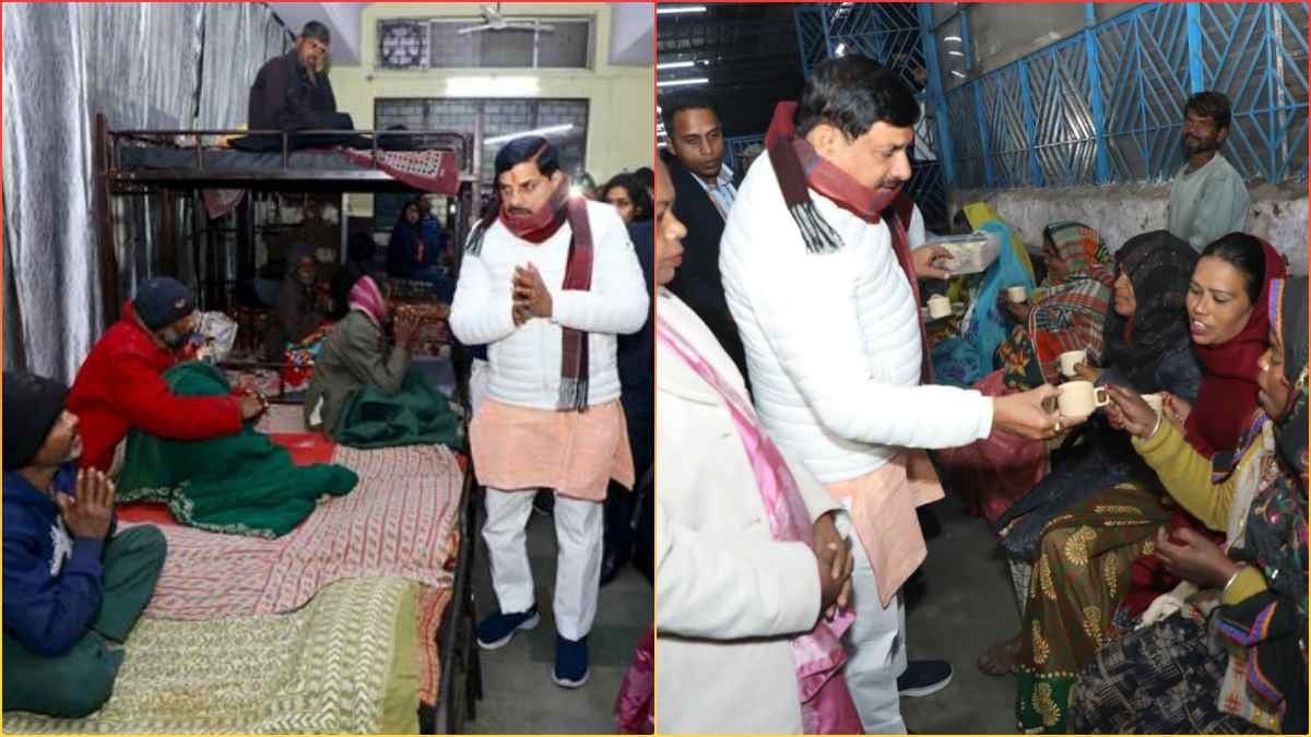 MP News: CM डॉ. मोहन ने किया रैन बसेरों का औचक निरीक्षण, जरूरतमंदों को बांटें कंबल