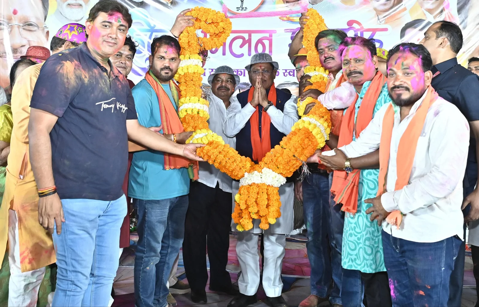 CG News : बिरगांव होली मिलन समारोह में शामिल हुए मुख्यमंत्री विष्णु देव साय
