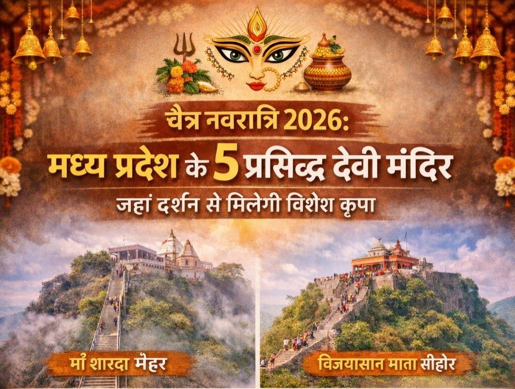 MP News: चैत्र नवरात्रि 2026: मध्य प्रदेश के 5 प्रसिद्ध देवी मंदिर, जहां दर्शन से मिलेगी विशेष कृपा