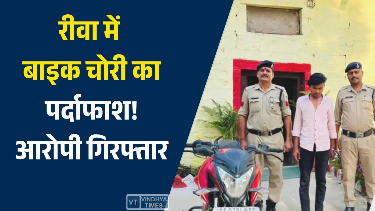 Rewa News: अमहिया पुलिस की बड़ी कार्रवाई, चोरी गई पल्सर बाइक बरामद, एक आरोपी गिरफ्तार