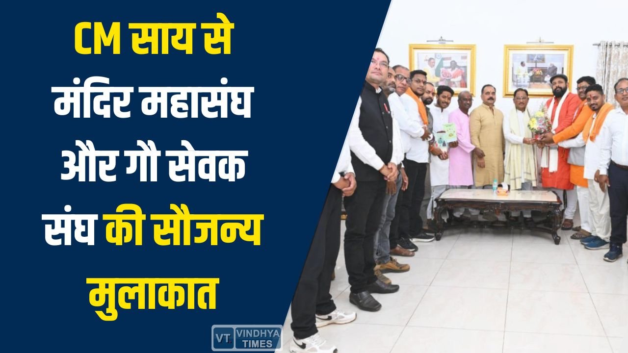 CG News: CM साय से मंदिर महासंघ और गौ सेवक संघ की सौजन्य मुलाकात, धार्मिक गतिविधियों पर चर्चा