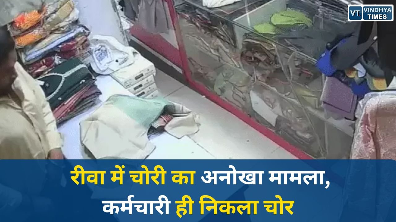 Rewa News: रीवा में चौंकाने वाली चोरी, रेडीमेड दुकान के कर्मचारी ने छिपाकर चुराए ब्रांडेड कपड़े