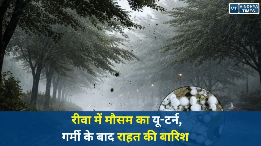 Rewa News: रीवा में मौसम का यू-टर्न, गर्मी के बाद राहत की बारिश, तेज हवाओं के साथ झमाझम बारिश