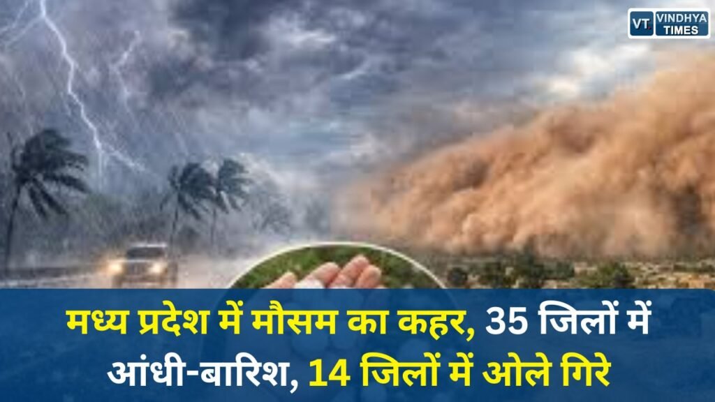 MP News: मध्य प्रदेश में मौसम का कहर, 35 जिलों में आंधी-बारिश, 14 जिलों में ओले गिरे