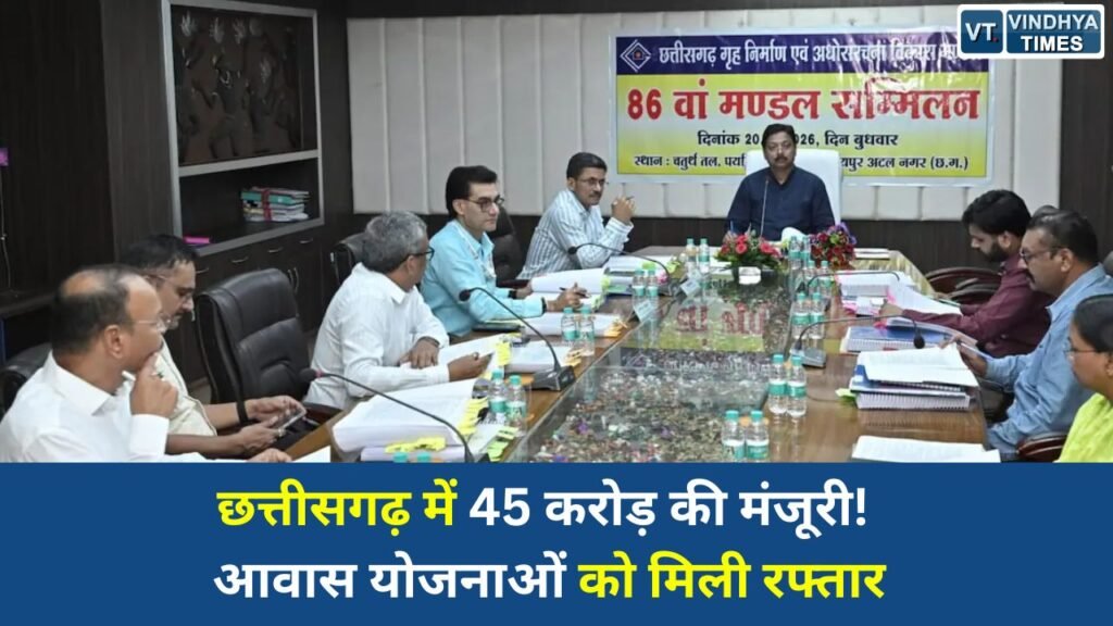 CG News: छत्तीसगढ़ गृह निर्माण मंडल के 86वें सम्मेलन में 45 करोड़ की आवासीय परियोजनाओं को मंजूरी, विकास कार्यों को मिलेगी गति