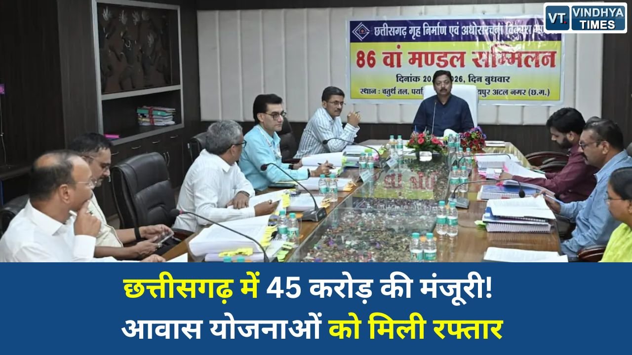 CG News: छत्तीसगढ़ गृह निर्माण मंडल के 86वें सम्मेलन में 45 करोड़ की आवासीय परियोजनाओं को मंजूरी, विकास कार्यों को मिलेगी गति