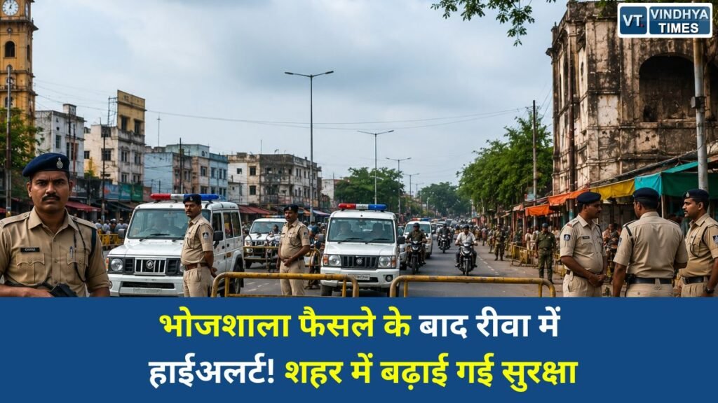 Rewa News: धार भोजशाला मामले के फैसले के बाद रीवा में अलर्ट, पुलिस ने बढ़ाई निगरानी