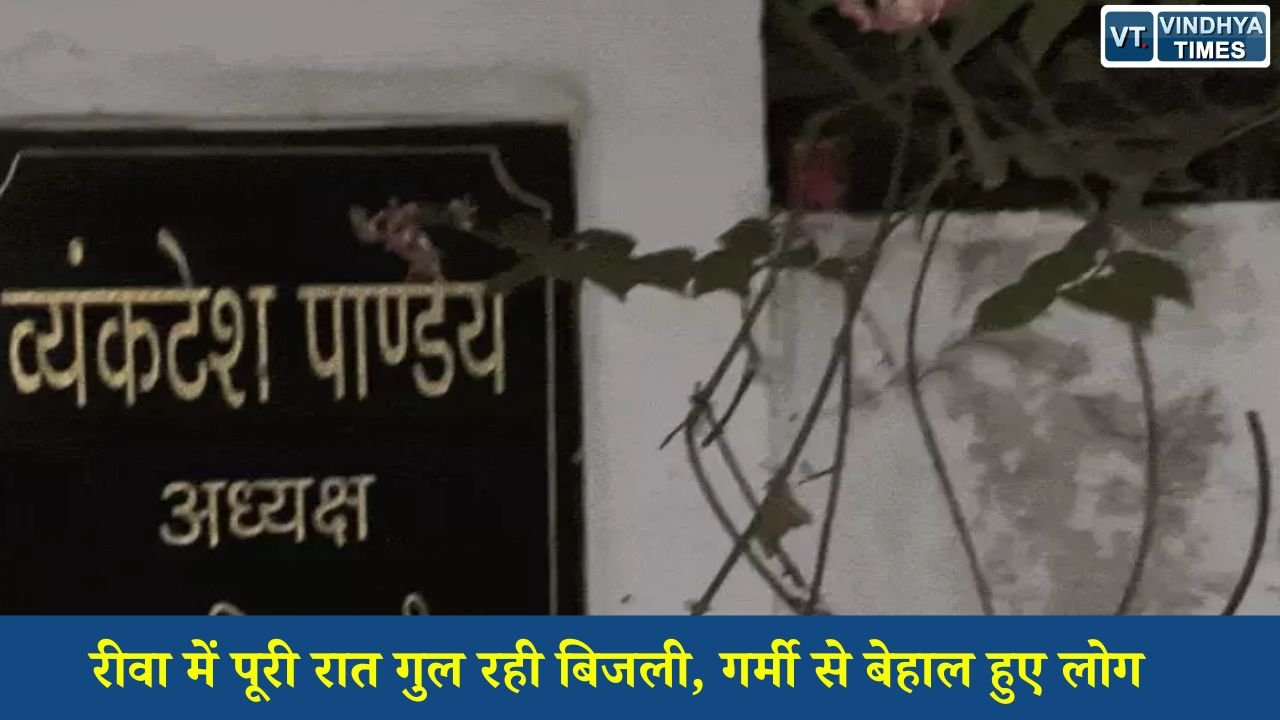 Rewa News: 44 डिग्री तापमान में अंधेरे में डूबा रीवा, रातभर बिजली कटौती से लोगों का फूटा गुस्सा