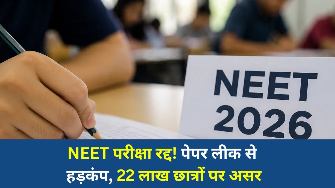 National News: NEET UG 2026 परीक्षा रद्द, पेपर लीक के आरोपों से मचा बवाल, CBI जांच शुरू