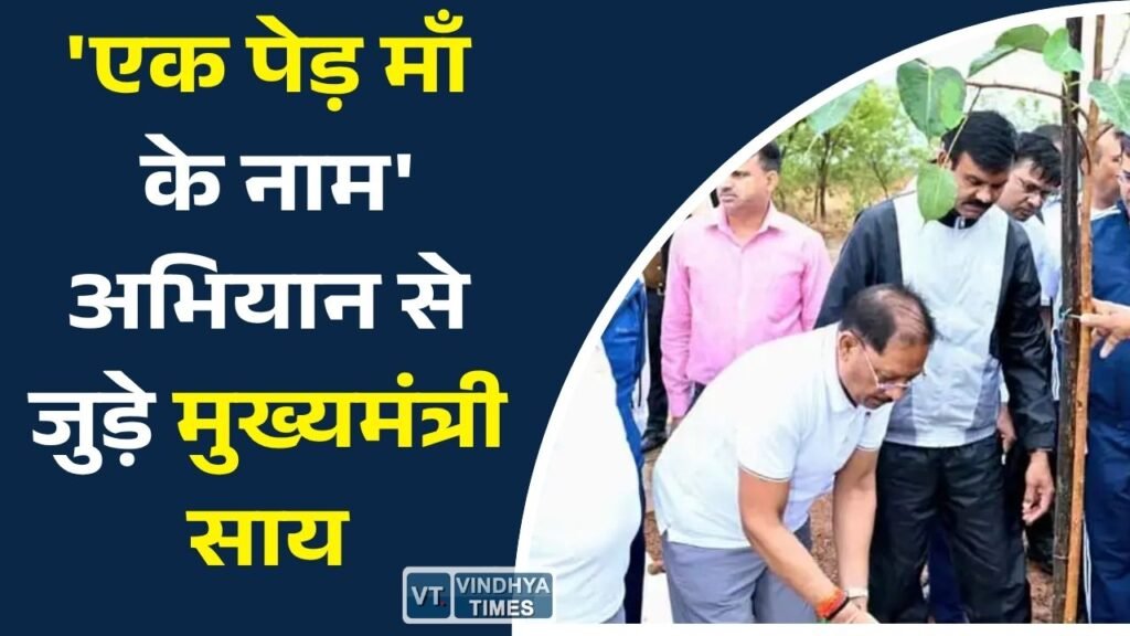 CG News: 'एक पेड़ माँ के नाम' अभियान से जुड़े मुख्यमंत्री साय, मंत्रियों संग किया पौधारोपण