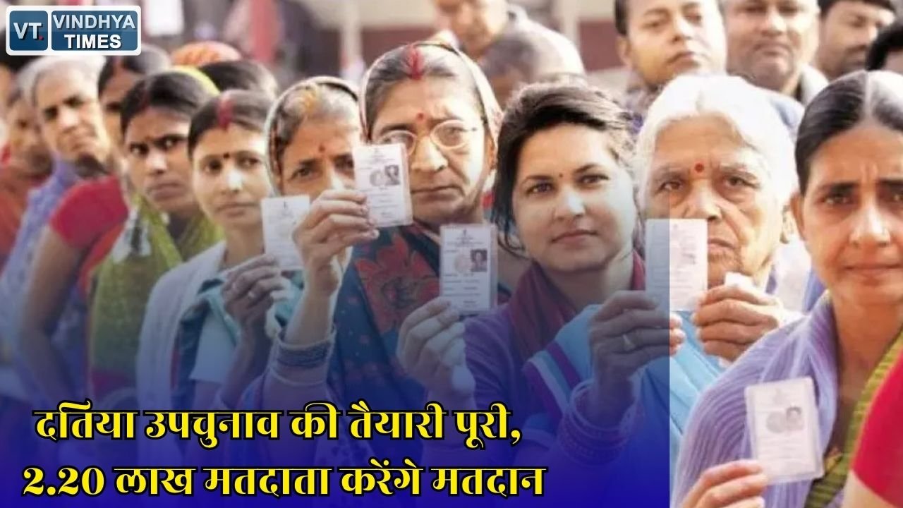 MP News: दतिया विधानसभा उपचुनाव में कल मतदान, 291 केंद्रों पर सुरक्षा के कड़े इंतजाम