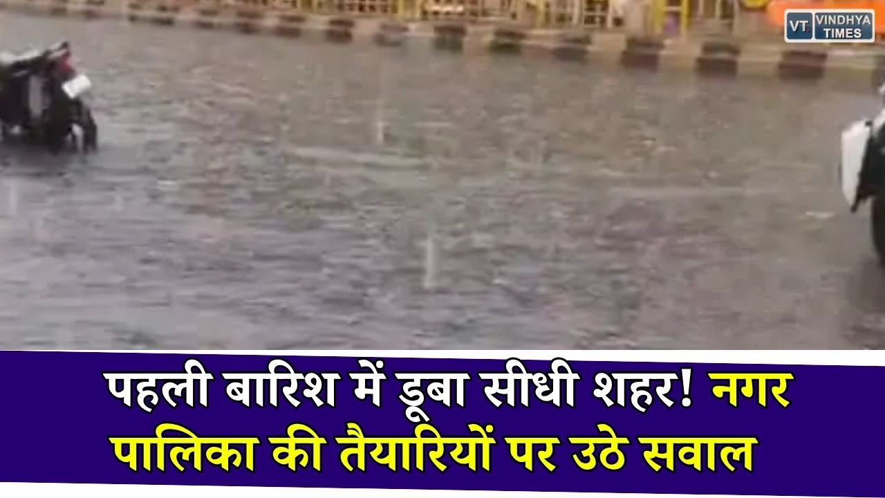 Sidhi News: सीधी में पहली बारिश ने खोली नगर पालिका की तैयारियों की पोल, प्रमुख सड़कें जलमग्न