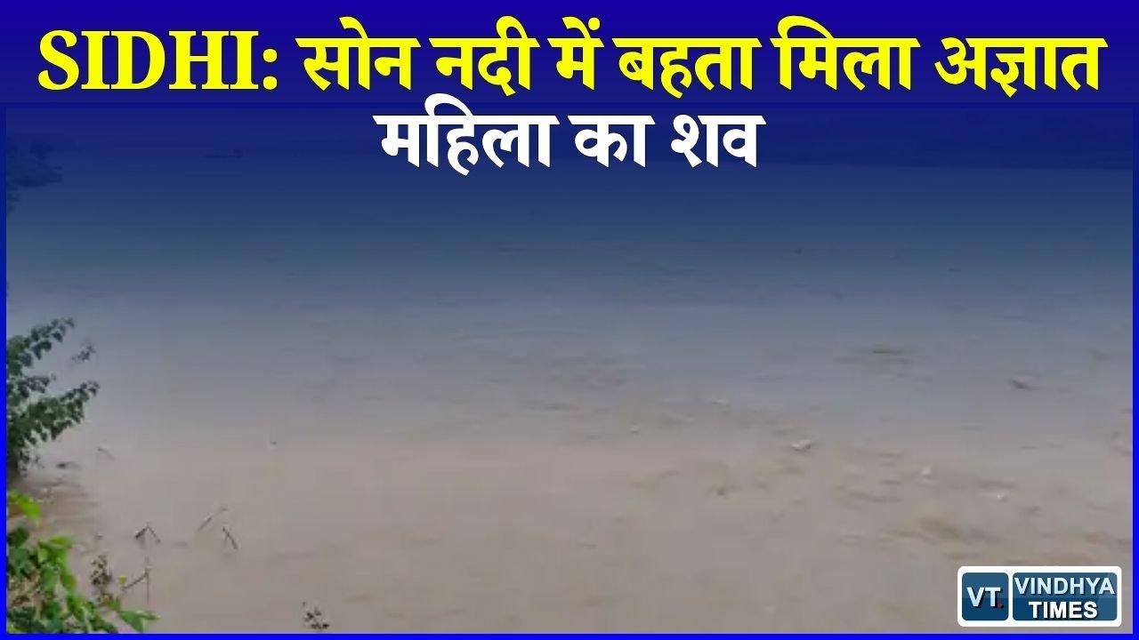 Sidhi News: अमिलिया-जोगदहा पुल के पास नदी में दिखा महिला का शव, तेज बहाव में बह गया