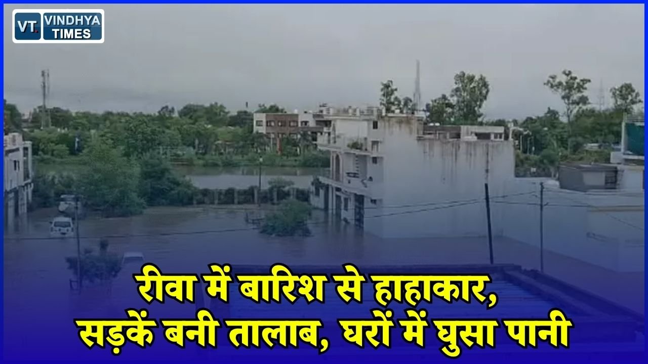 Rewa News: रीवा में तेज बारिश से जलभराव, कई इलाकों में 2 से 3 फीट पानी, रातभर परेशान रहे लोग