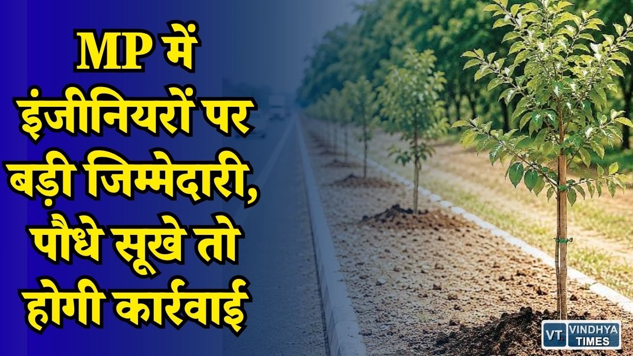 MP News: MP PWD का नया नियम, सड़क किनारे पौधे सूखे तो अधिकारी होंगे जिम्मेदार