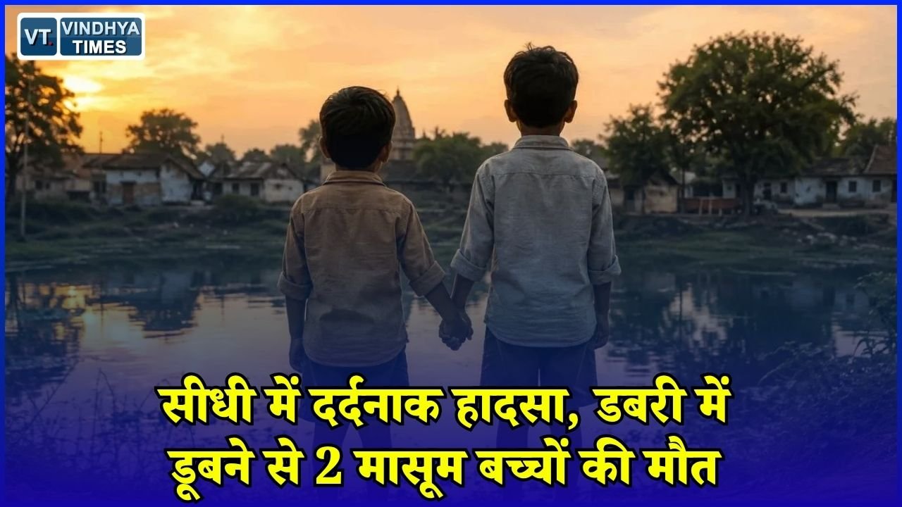 MP News: सीधी में डबरी में डूबे 2 मासूम, एक ही परिवार के बच्चों की मौत से मातम