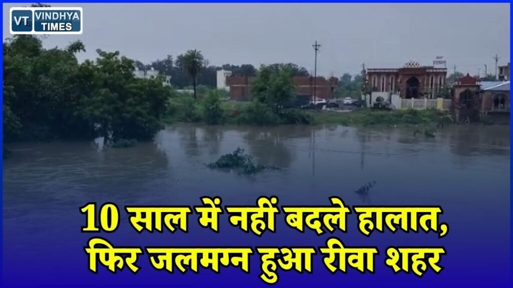 Rewa News: 10 साल बाद फिर डूबा रीवा, कागजों में दबकर रह गई बाढ़ से बचाव की योजना