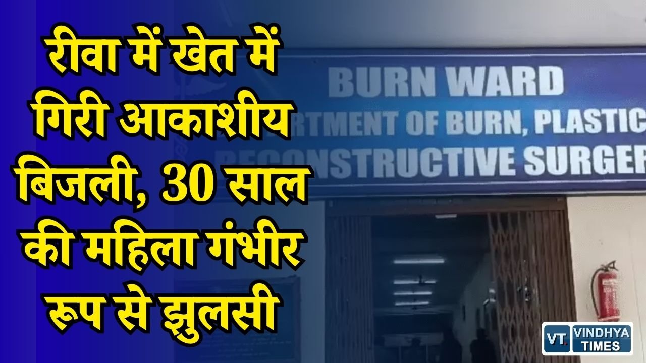 Rewa News: रायपुर कर्चुलियान में आकाशीय बिजली का कहर, मवेशी चराने गई महिला झुलसी