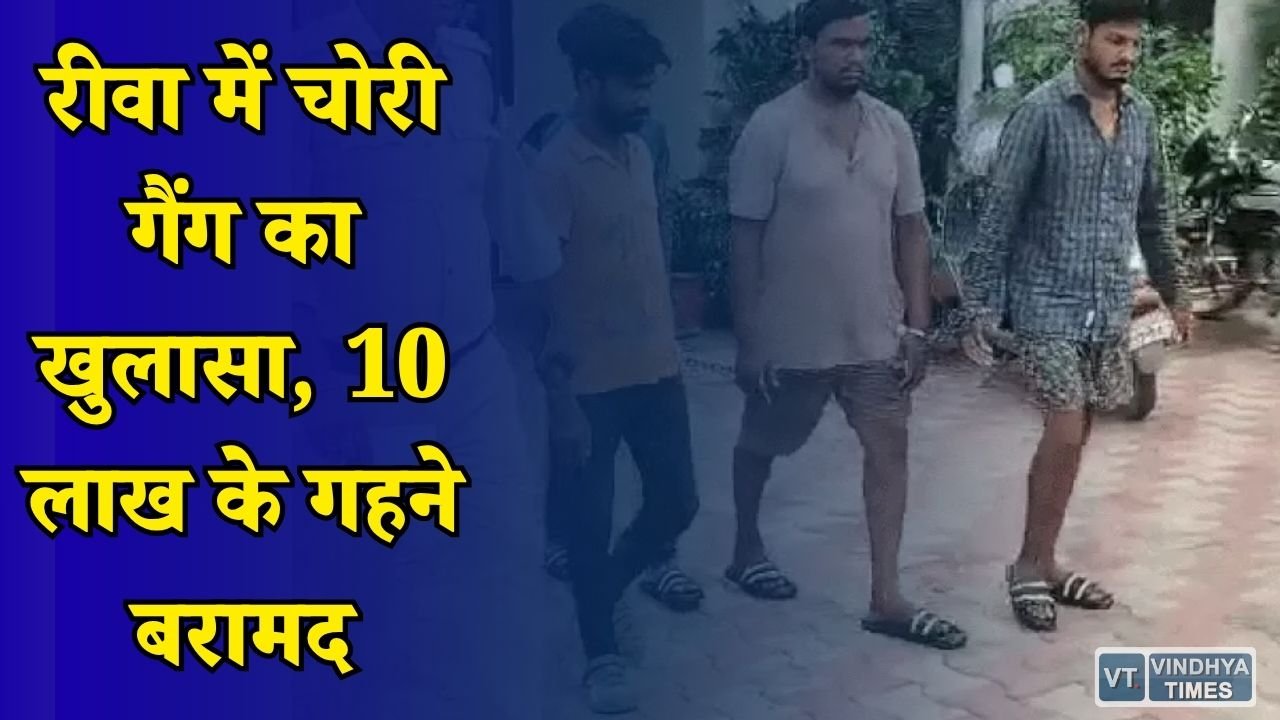 Rewa News: रीवा में सेंधमारी करने वाले गिरोह का खुलासा, चार आरोपी गिरफ्तार