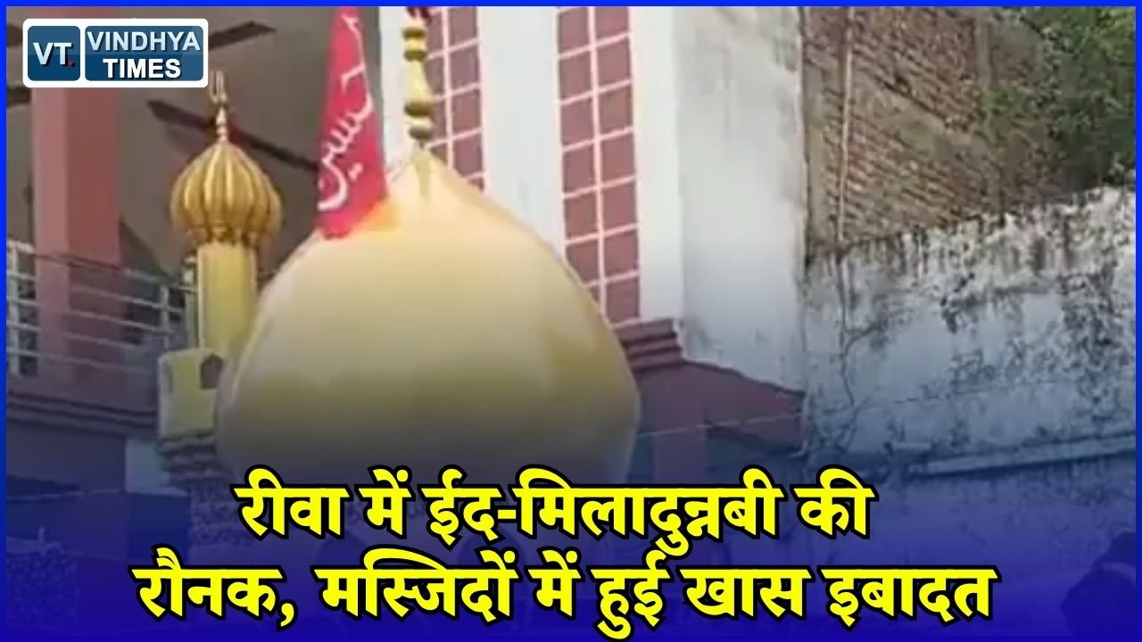 Rewa News: रीवा में ईद-मिलादुन्नबी पर दिखा धार्मिक उत्साह, मस्जिदों में नात और तकरीरों का आयोजन