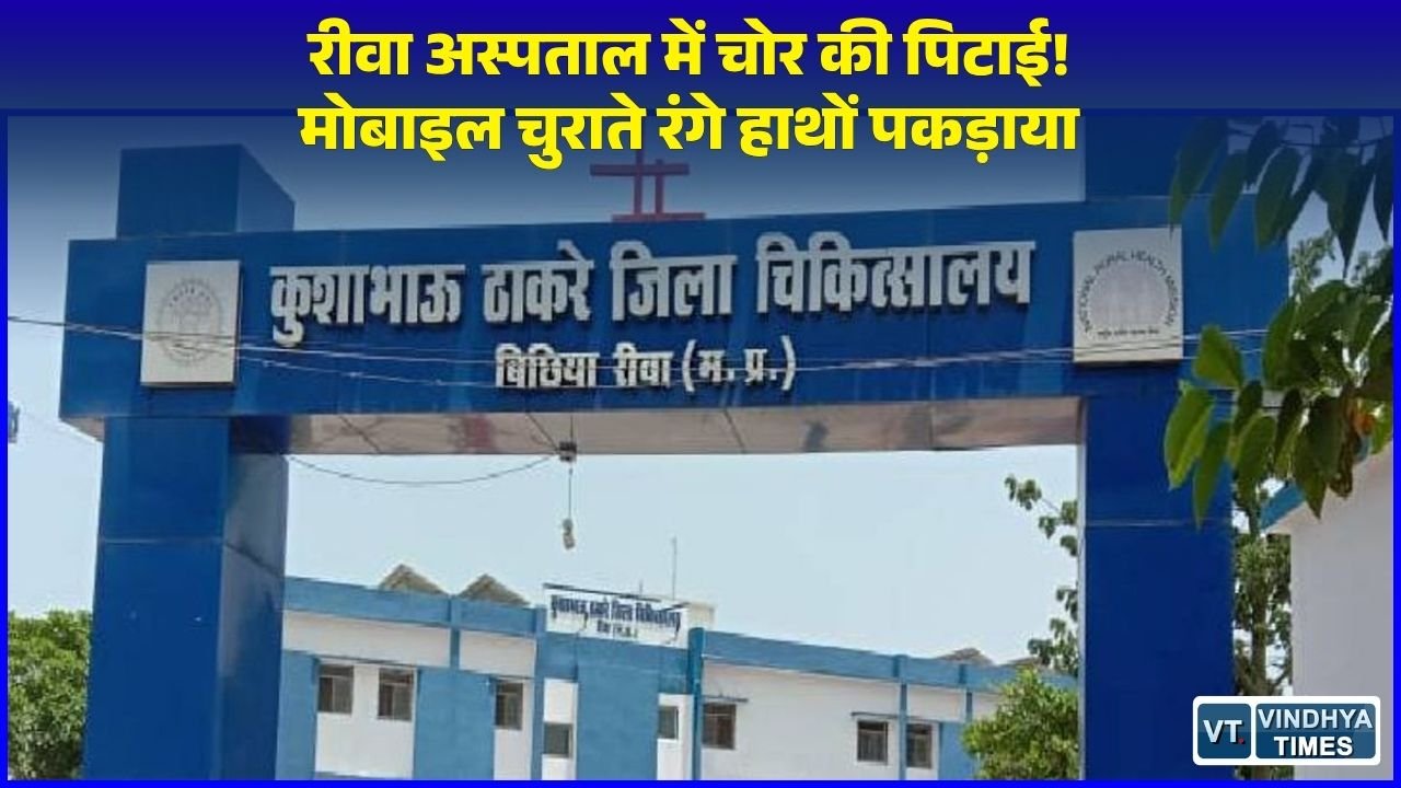 Rewa News: रीवा जिला अस्पताल में चोरी करते युवक को लोगों ने दबोचा, सुरक्षा व्यवस्था पर उठे सवाल