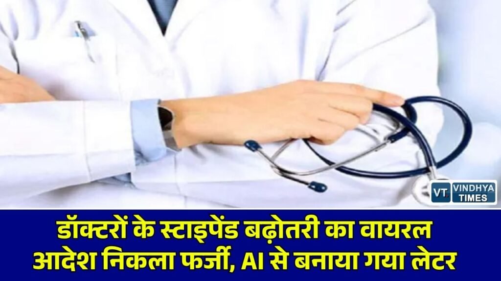 CG News: छत्तीसगढ़ में डॉक्टरों के स्टाइपेंड बढ़ोतरी का वायरल आदेश फर्जी, चिकित्सा शिक्षा विभाग ने किया खंडन